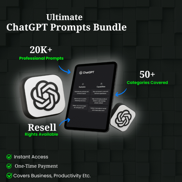 All-in-One ChatGPT Prompts Pack for Productivity and Business Growth